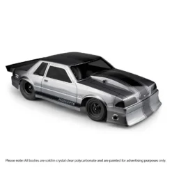 JConcepts, Inc. 1/10 1991 Ford Mustang Fox Clear Body 10.75 Width, 13" Wheelbase