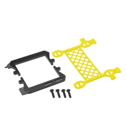 JConcepts, Inc. B6.3 Carbon Logo Cargo Net Battery Brace, Yellow