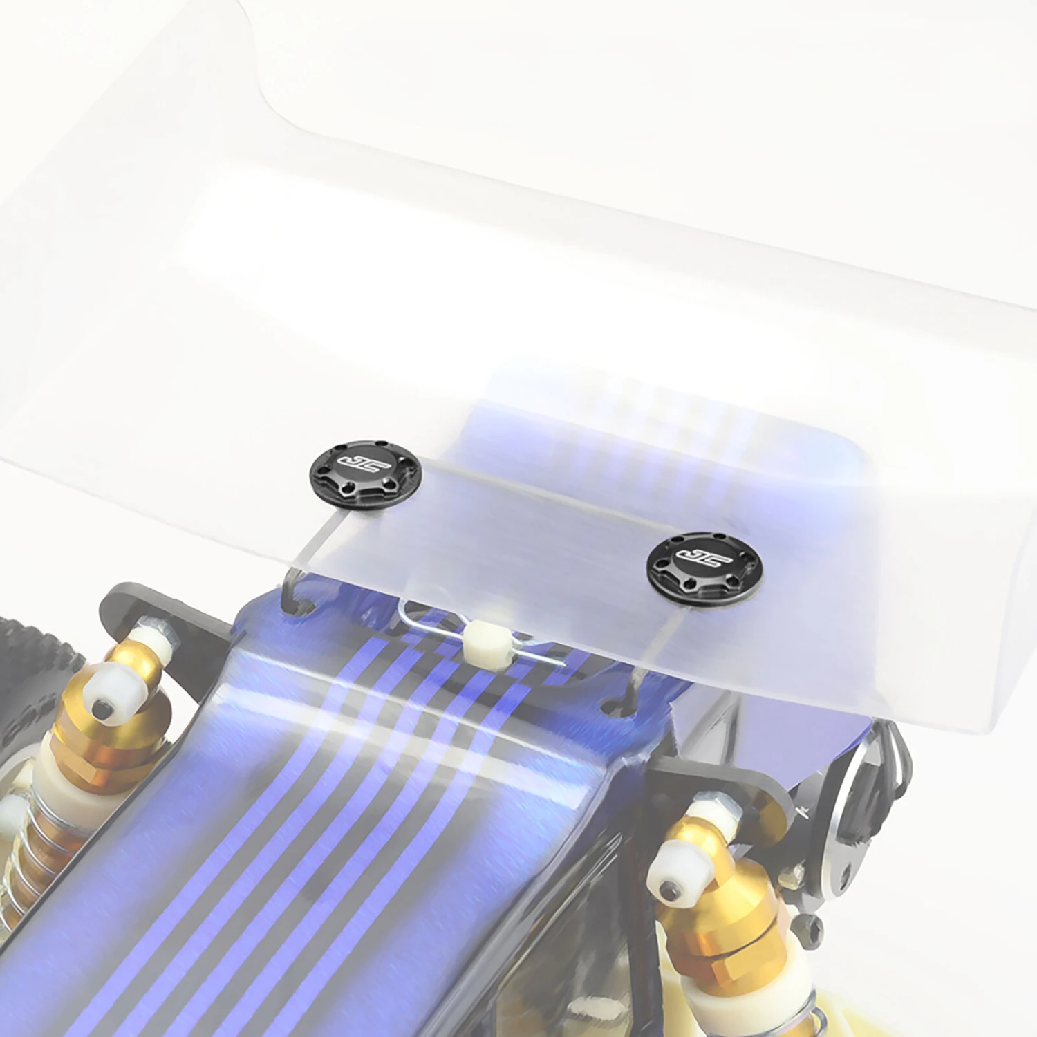 JConcepts, Inc. Finnisher Wing Buttons, Black: RC10 2 JConcepts, Inc. Finnisher Wing Buttons, Black: RC10 - Image 2