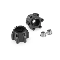 JConcepts, Inc. Tribute WHL ALUM 12mm Hex ADPT 18mm Offset BLK (2)