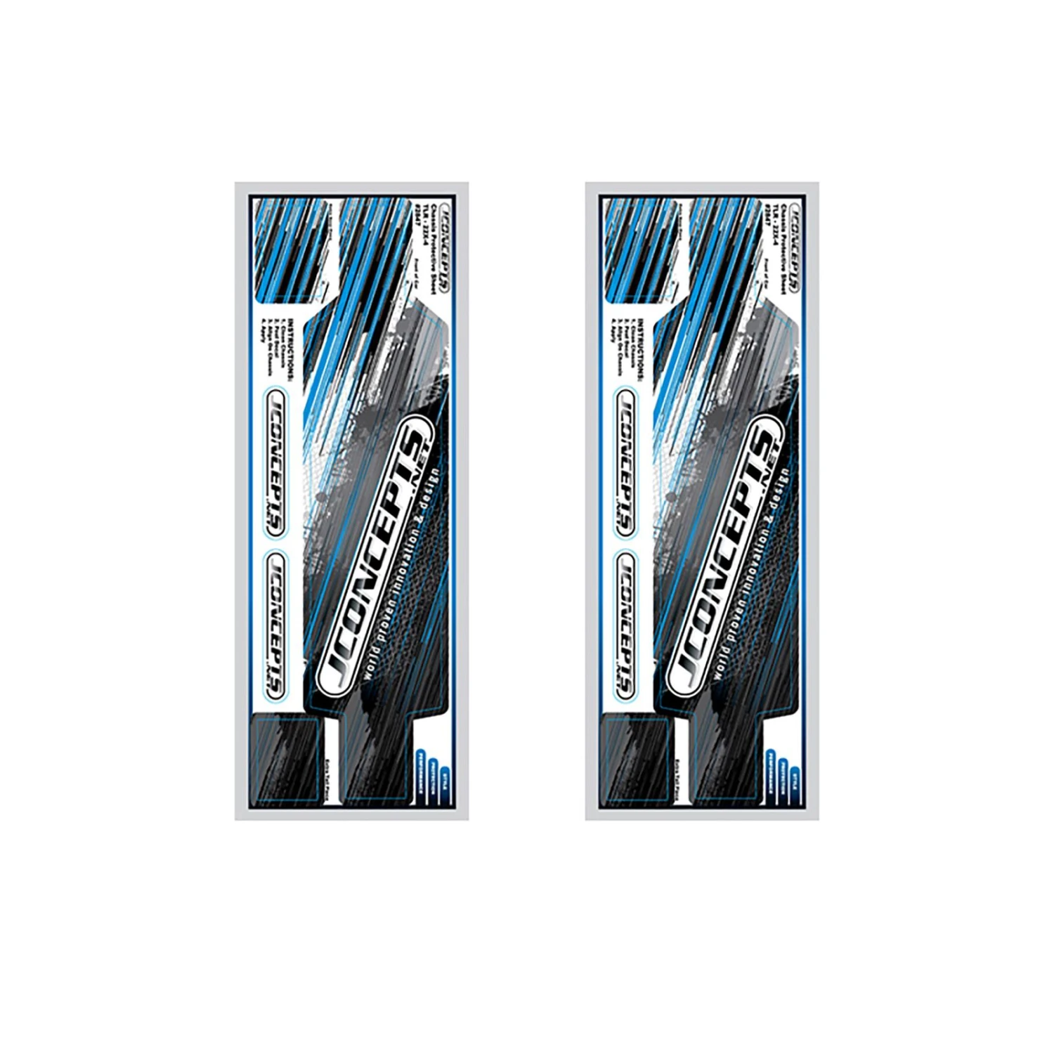 JConcepts, Inc. Precut Chassis Protective Sheet: TLR 22X-4 1 JConcepts, Inc. Precut Chassis Protective Sheet: TLR 22X-4