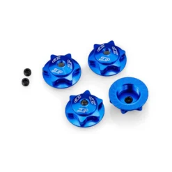 JConcepts, Inc. 17mm Finnisher Serrated Magnetic Wheel Nut, Blue