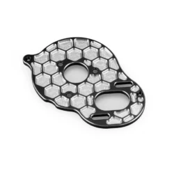 JConcepts, Inc. Aluminum Honeycomb 2mm Rear Motor Plate, Black