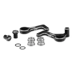 JConcepts, Inc. Aluminum Steering Bellcranks, Black: RC10T