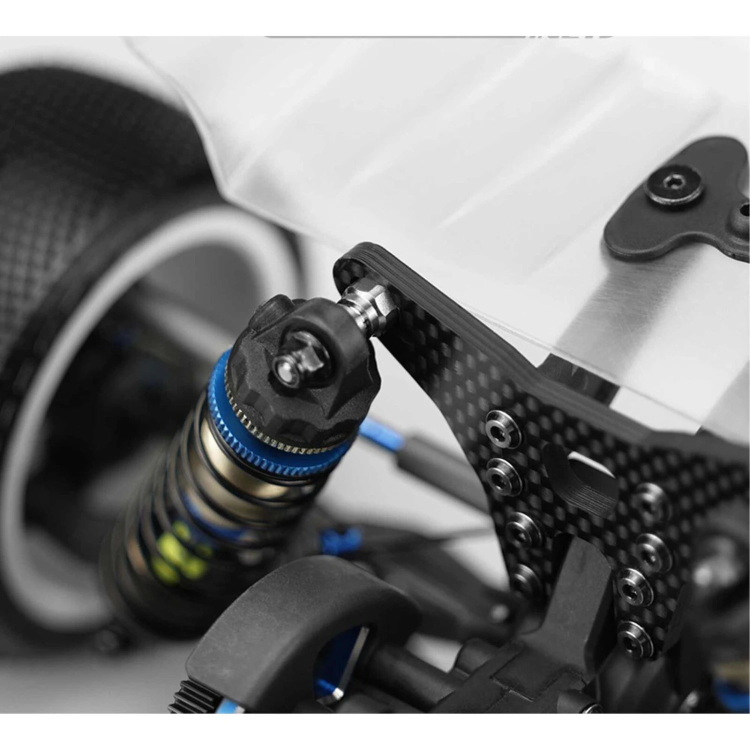 JConcepts, Inc. 10mm Fin Titanium Rear Shock Stand-offs with Bushing, B6.4 2 JConcepts, Inc. 10mm Fin Titanium Rear Shock Stand-offs with Bushing, B6.4 - Image 2