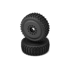 JConcepts, Inc. Magma Tire, Yellow Compound Premounted, Black (2)
