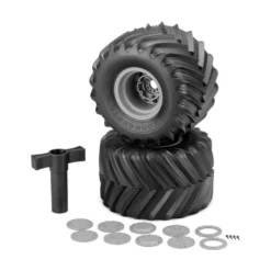JConcepts, Inc. 1/8 Renegades Pre-Mounted Tires, Yellow Compound: Monster Truck (2)
