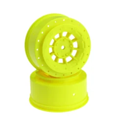 JConcepts, Inc. Hazard 12mm Hex Wheel, 3mm Wider Off Set, Yellow: SC10