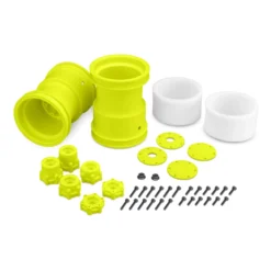 JConcepts, Inc. Tribute 2.6 x 3.6 Monster Truck Wheels, Yellow (2)