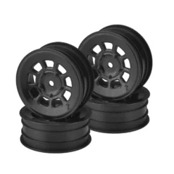 JConcepts, Inc. 9-Shot 2.2" Front Wheel, Black (4)