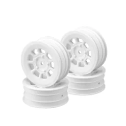 JConcepts, Inc. 9-Shot 2.2" Front Wheel, White (4)