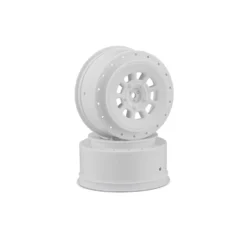 JConcepts, Inc. 9-shot 12mm Hex 3mm Offset Wheels, White (2)