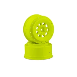 JConcepts, Inc. 9-shot 12mm Hex 3mm Offset Wheels, Yellow (2)