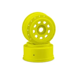 JConcepts, Inc. 9-shot 17mm Hex SCT Tire Wheels, Yellow (2)