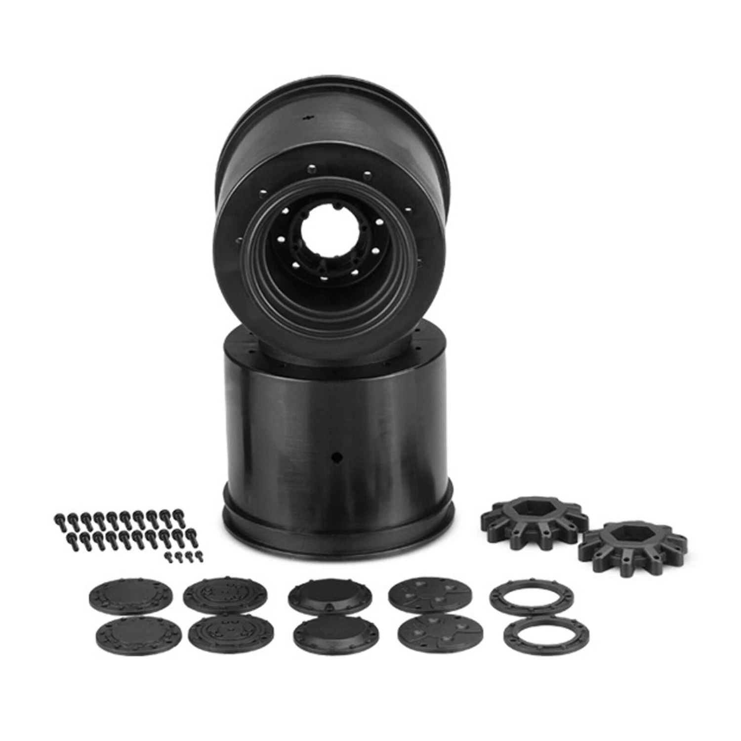 JConcepts, Inc. 1/8 Aggressor 2.6 x 3.8" Monster Truck Wheels, 17mm Hex, Black (2) 1 JConcepts, Inc. 1/8 Aggressor 2.6 x 3.8" Monster Truck Wheels, 17mm Hex, Black (2)