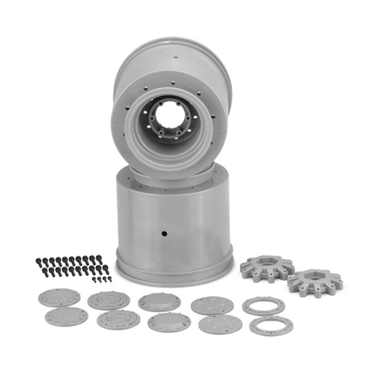 JConcepts, Inc. 1/8 Aggressor 2.6 x 3.8" Monster Truck Wheels, 17mm Hex, Silver (2) 1 JConcepts, Inc. 1/8 Aggressor 2.6 x 3.8" Monster Truck Wheels, 17mm Hex, Silver (2)