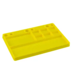 JConcepts, Inc. Dirt Racing Parts Tray Rubber Material, Yellow